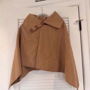 Women's Tan Cape Coat